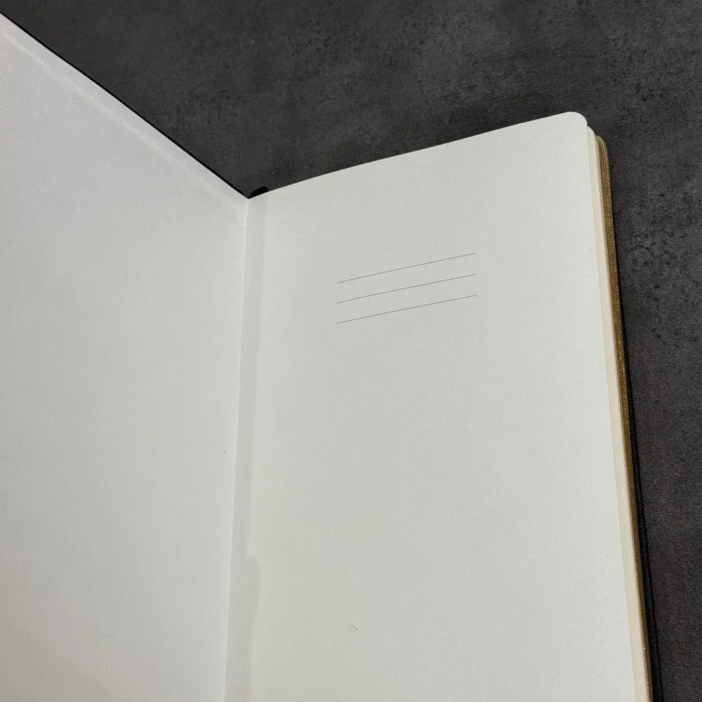 Artfan Dotted Journal Black Gold Celestial Sun Moon Star Hardcover Z10189